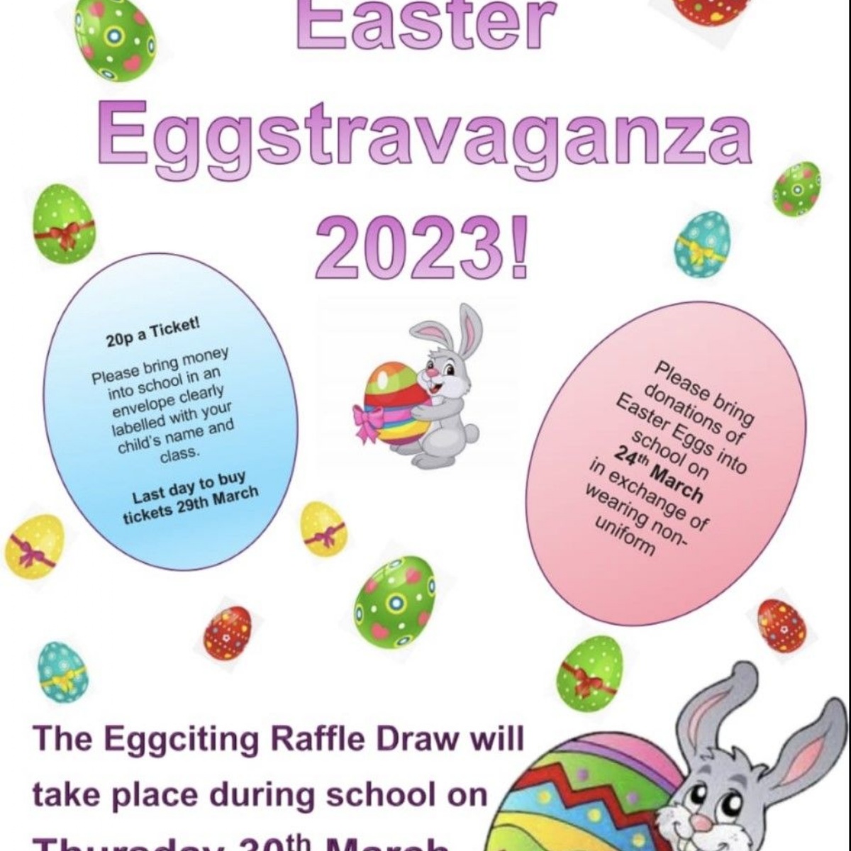 Newborough Church of England Primary School Easter Eggstravaganza 2023!